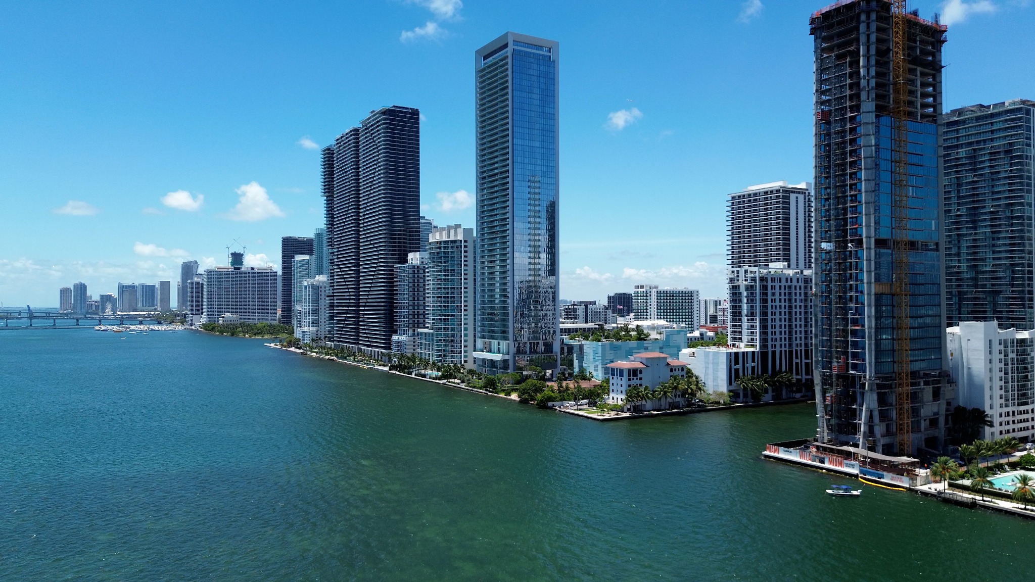 Edgewater towers along Biscayne Bay